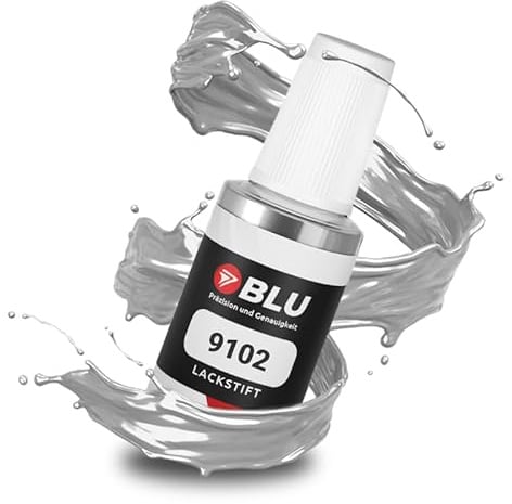 BLU Auto Lackstift Silber kompatibel für Skoda 9102 Silber Diamond Silver | Auto Lack Reparatur Ausbesserungslack