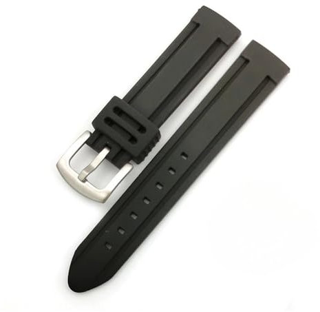 TVKSIPAR 18mm 20mm 22mm 24mm 26mm 28mm 30mm Uhrenarmband aus weichem Silikonkautschuk, Sportarmband, passend for Rolex, wasserdicht, Herren, Metallarmband, Gürtel(30mm)