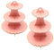 2 Pack 3-Layer Cake Stand Cupcake Stand Disposable Paper Cake Rack Dessert Cupcake Display Tower Birthday Party Supplies for Wedding, Birthday Party, Baby Shower and Graduation (Pink)