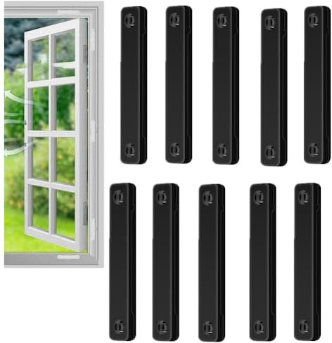 LQQDREX 12 imanes autoadhesivos para ventana, cierre magnético ajustable, mosquitera magnética, clips de fijación para mosquitera, para ventanas de casa