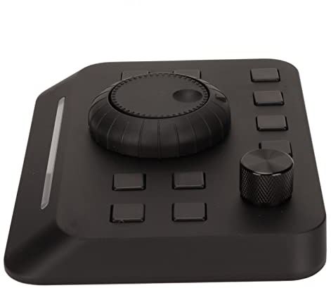 RASTKY Console di Editing con 10 Pulsanti Personalizzati Controller Clamp/Holder Video Personalizzato Semplice Pratico Conveniente Montaggio Veloce di Film Lega di Alluminio per Final Cut