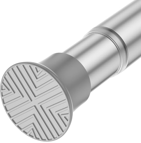 Silber Gardinenstange Ohne Bohren 78-160cm Klemmstange Für Gardinen | Teleskop Gardinenstange Zum Klemmen Schwarz Teleskopstange Spannstange Duschstange
