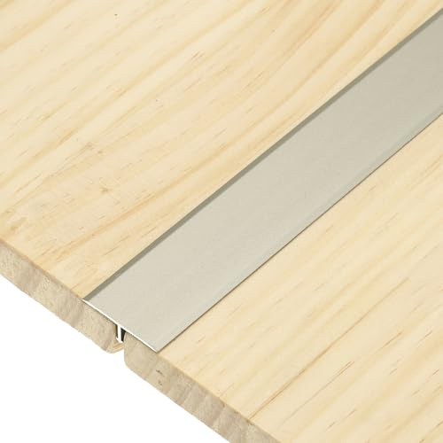 QUARKZMAN 3 Stück T-Profil Übergangsleisten 0.9mx25mm (L x B) Boden Flache | Aluminiumlegierung Trennkante Vinyl Bodenleiste Für Bodenspalten Türschwellen Grau