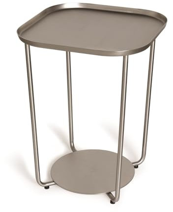 Umbra 1005231-410 Annex Side Table, Beistelltisch aus Metall, Nickel, 38.1 x 38.1 x 51.43cm