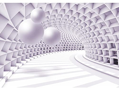 Runa Art Fototapete 3D Abstrakt 352 x 250 cm Vlies Tapeten XXL Moderne Wandtapete Wohnzimmer Schlafzimmer Rosa 9223011a