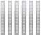 Saim Metal Air Vent Grille for Wardrobe Shoes Cabinet Sink Kitchen Stove Cabinet Showcase Computer Cabinet Bathroom Door Aluminum Alloy Small Rectangle Ventilation 50mmx400mm 6Pcs