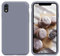 SURPHY für iPhone XR Hülle Silikon, Stoßfest Handyhülle iPhone XR Case aus Flüssigsilikon Schutzhülle mit weichem Mikrofaser-Kissen, 6,1 Zoll (2018), Lavendelgrau