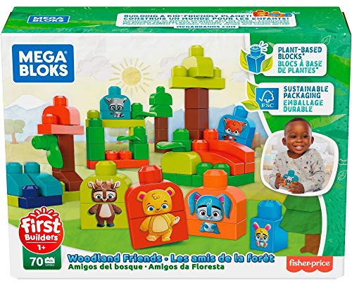 MEGA Bloks GMB63 - Waldfreunde Bausteine aus pflanzlichen Rohstoffen (70 Stück)