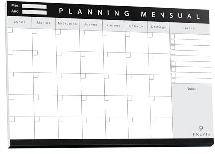 A4 Monatsplaner, Minimalistisches und produktives Design, Wochenplaner, A4, Schreibtischplaner, Organizer