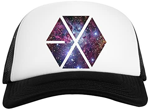 Exo Nebel Planet Weiß Schwarz Unisex Baseball Cap White Black