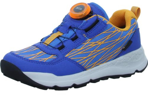 Superfit Jungen Free Ride Gore-tex Sneaker, Blau Orange 8010, 37 EU