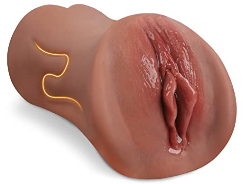 Masturbateur réaliste, 738G réaliste grand masturbateur homme, 2in1 avec 3D vagin clitoris anal poche chatte pénis stimulation sex toy, érotique masturbate anal sex toy pour hommes