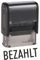 Die Stempel GmbH - Selbstfärber Imprint/Lagertext - BEZAHLT - Gummi, 37 mm, Stempel