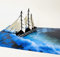 Amerigo Schiff 3D Pop Up Karte zum Vatertag, Ruhestandskarte, Geburtstagsgeschenk für ihn, Karte für Vater, Ehemann, Bruder, Sohn, Opa, männlicher Kollege, S06