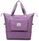 Groß Sporttasche für Herren und Damen - Faltbare Reisetasche with Fixed Shoulder Strap - Crossbody Bag Travel Bag - Violett