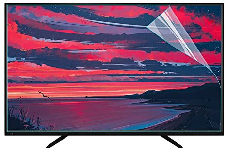 Household TV Screen Protector for 32-75 inch, Filter Out Blue Light Anti-Glare Film, Scratch resistant PET material, for LCD, LED, OLED & QLED 4K HDTV/70in 1538x869mm