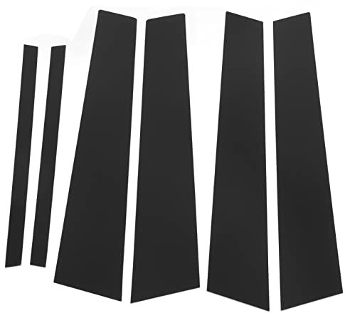 Türfenster Säulenverkleidung, 6PCS Tür Fenster B C Säule Abdeckung Trim Glänzend Schwarz Spiegel Aufkleber Ersatz für 3er F30 2013 bis 2019 6Stück Satz