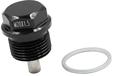 A ABSOPRO Voiture Magnétique Moteur Huile Carter Vidange Boulon M20 x 1,5 Vis Noir