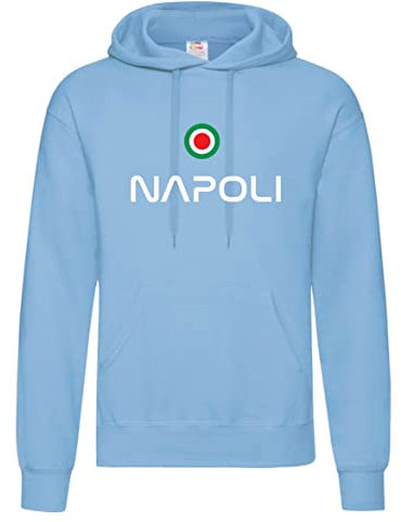 Generico Kapuzenpullover Tifosi Napoli Italien Fussball - für Wahl Größe klicken Sie anpassen, türkis, M