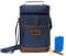 PFUNGO Sac à Vin - Transport Élégant et Pratique pour 2 Bouteilles, Isolant, Antichoc, Bleu Marine, 4 L, Sac à Vin pour Cadeaux, Voyage et Dégustation