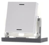EIB, KNX, Push Button Lite 55, 1-adrig, RGBW, Neutral, Weißes Finish glänzend