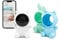 Garza - Cámara vigilancia bebe1080p HD con Sensor de Temperatura, Visión Nocturna, Detección de llantos, Nanas, Ruido Blanco y WiFi 2.4 GHz. (3 Fundas + Soporte)