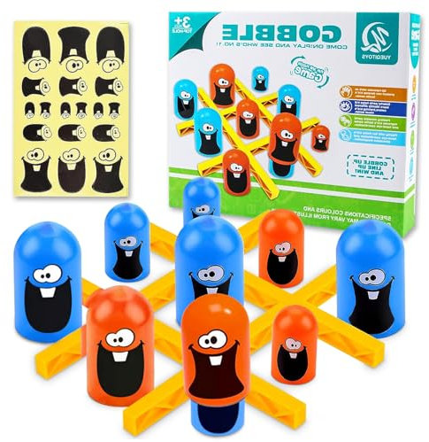 Tic Tac Toe Spiel, 2 Spieler Brettspiele Big Eat Small Game Eltern Kind Interaktion Kinder Spiele Klassisches Familien Brettspiel Interaktives Tischspiele Spiel für Eltern Kinder