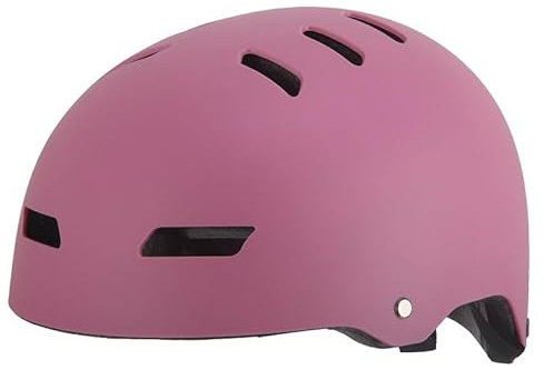 Kinder Fahrradhelm AERO – Fahrrad Halbschalenhelm für Kinder, ABS-Schale, robuster Kinderhelm für Radfahren, Skateboarden und Reiten, Pink matt, Größe M, 52 – 59 cm