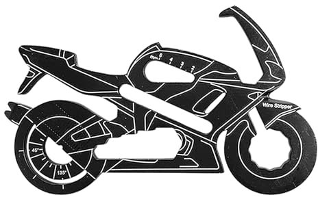 Carte multi-outils multifonction en forme de moto, transporteur portable pour décapsuleur, carte compacte multi-outils en format de poche, pour