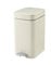 Poubelle à Pédale Rectangulaire Étroite en Plastique 10L AURA Blanc