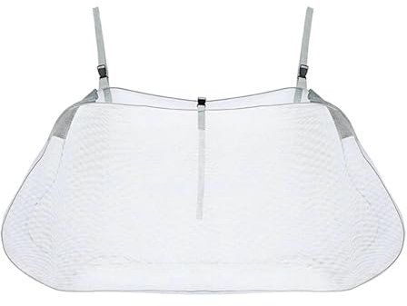 Sac de rangement pour jouets de piscine, sac en filet à suspendre, pour piscine, jouets, balles, articles ménagers, filet à suspendre, grand volume en filet, blanc