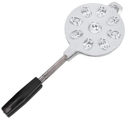 Edelstahl Waffeleisen Für Nüsse, Antihaft Nussform Backform, 4cm Haselnuss Plätzchen Pfanne, Gasherd Geeignet, Spülmaschinenfest, 16 Mulden, Backen Von Walnusskeksen Ohne BPA