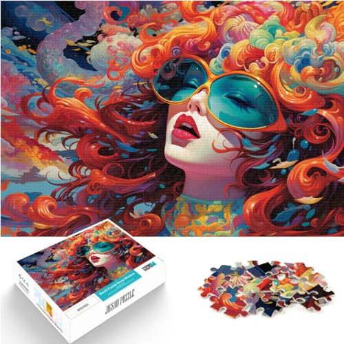 Puzzle Symphonie-Mädchen, 500 Teile, Puzzle für Erwachsene, Holzpuzzle, Familienspiel, Stressabbau, schwieriges Herausforderungspuzzle, 500 Teile (38 x 52 cm)
