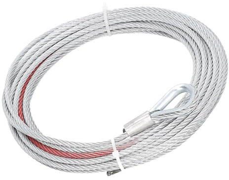 gancio del Cinghia di Traino Cavo per verricello da traino in acciaio inossidabile diametro 5,5 mm - 4500 libbre per rimorchi/argani fune del verricello