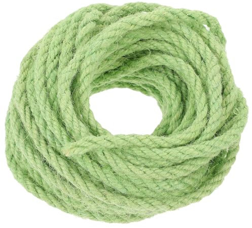 FONDOTIN Diy Cat Accessory 10m Green Sisal Rope for Cat Tree Climbing Toy Pet Supplies