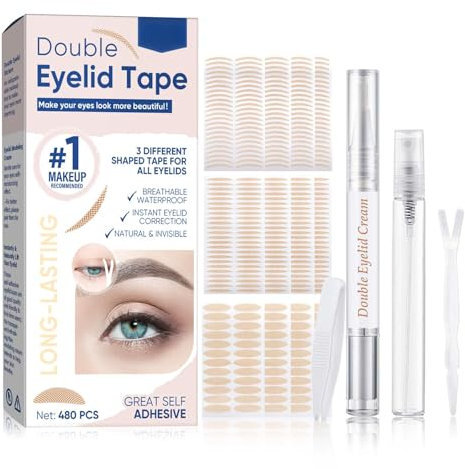 Schlupflider Stripes Unsichtbar, 480 Augenlid Stripes Unsichtbar, Schlupflider Tapes, Unsichtbare & Wasserfeste Lidheberstreifen