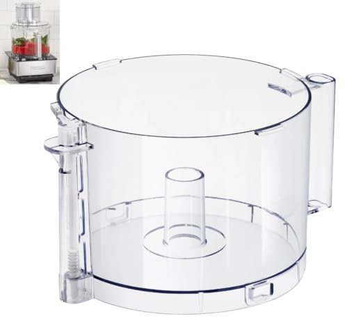 DLC-005AGTXT1 Food Processor Work Bowl Replacement with Handle 14-Cup Compatible With Cuisinart DFP-14,Fits DFP-14NWBCT1 Work Bowl Cover