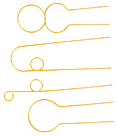 POPETPOP 4 Stück Grünpflanzenständer Gurken Gartenspalier Gartentomatenkäfige Kletterpflanzen Spalier Gurken Klettergerüst Pflanzenspalier Indoor Spalier Gartenspalier Goldenes