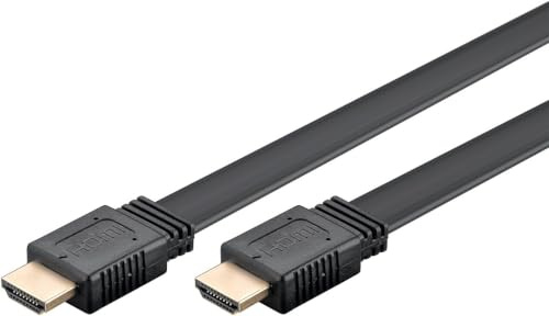 goobay High-Speed-HDMI™-Flachkabel mit Ethernet (4K@60Hz), 2m
