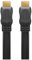 Cable HDMI Plano Macho Negro de 2 M por Goobay