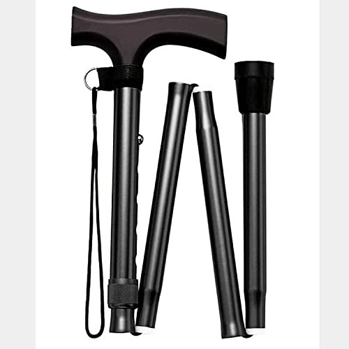 Bastones Plegables portátiles Ajustables para Hombres y Mujeres para Viajar - Regalo para Padres de Aluminio liviano y Duradero