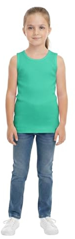 A2Z 4 Kids Boys Sleeveless Vest Lightweight Breathable Running Tank Top for Summer Soft Comfortable - Vest Aqua 11-12.