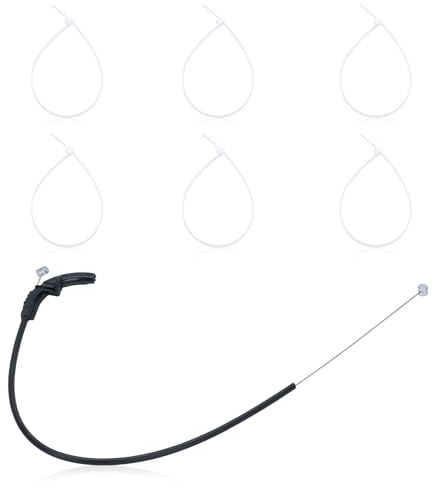 Mtanlo Cable del acelerador para desbrozadora Stihl KM56 FS56R KM56 RCE FS50L HT56 FS40 FS50 FS56 FS70 cable del acelerador con 6 bridas de repuesto 4144-180-1104