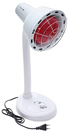 CUMELLIIR 275W Rotlichtlampe Infrarotlampe, Rotlicht Wärmelampe Therapie mit 0-115°C Temperaturebenen, Infrarotlichtlampe Medizinisch Für Salon Massage, Höhenverstellbar