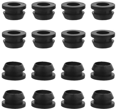 YOSADIER Arandela de Silicona TPE 16mm para Válvula Bypass, 50 Piezas | Junta de Sellado Negra, Alta Elasticidad y Ajuste Fácil, para Grifo y Reparación de Mangueras