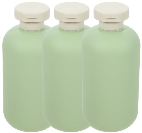COHEALI 3pcs Shower Gel Storage Holder Simple Sub Bottles 300ml Pe Secure Liquid Storage Travel Use