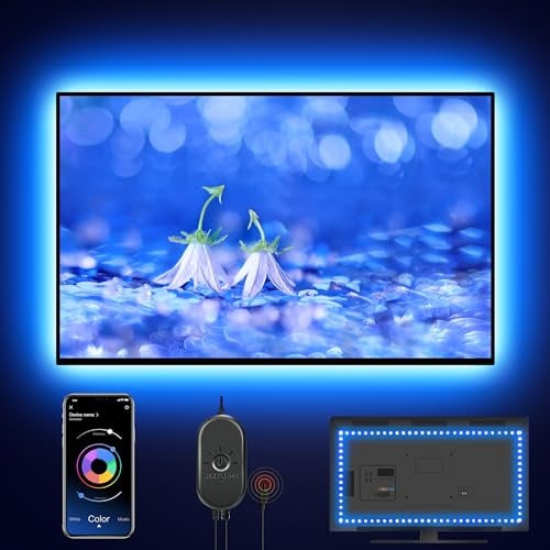 TV LED TV Backlights para 43 ''-55 '' TV con Control Remoto de Aplicaciones TV Backlight Color Changing RGB LED Strip USB Alimentado