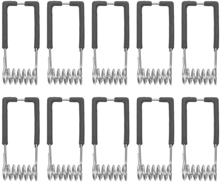GLEAVI Lot de 25 Clips à Ressort en Plastique et Acier Inoxydable pour Fixation Sécurisée de Spots Encastrés et Panneaux Led, pour Installation de Luminaires de Plafond Commerciaux