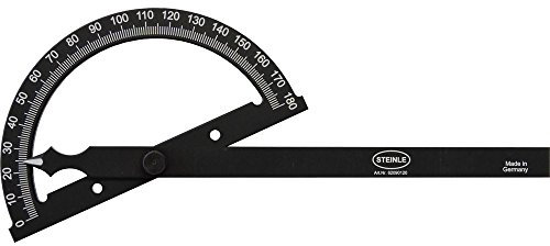 STEINLE 6209 ALU Gradmesser 200 x 300 mm Durchmesser Gradbogen: 200 mm Länge des freien Schenkels: 300 mm