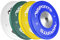 MSPORTS Olympia Hantelscheiben 2er Set Professional Lochdurchmesser 51 mm - Studio Qualität - Gusseisen - Gummiummantelt 5-20 kg Hantel (20 kg - Königsblau)